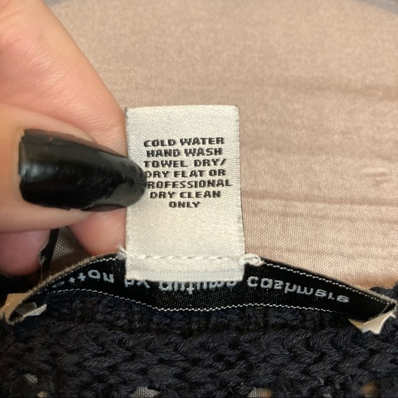 Autumn Cashmere Black Tassel Crew Neck Sweater - Picture 10 of 11